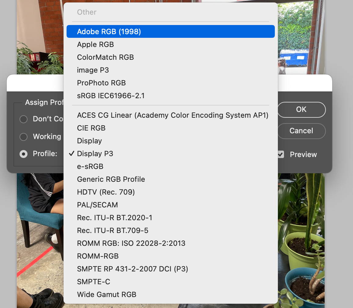 Photoshop Color Profiles – Static Medium